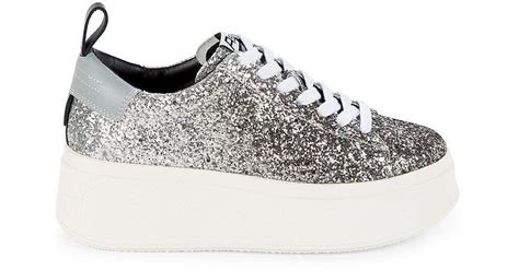 sparkle platform sneakers